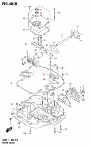 DF200Z From 20002Z-340001 (E01 E40)  2023 drawing ENGINE HOLDER (DF250ST)