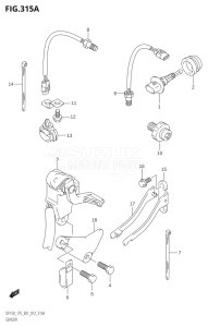 15002Z-210001 (2012) 150hp E01 E40-Gen. Export 1 - Costa Rica (DF150Z) DF150Z drawing SENSOR