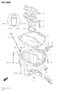 DF250ST From 25004F-710001 (E03)  2017 drawing OIL PAN (DF250T:E03)