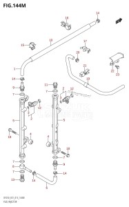 DF225Z From 22503Z-310001 (E01 E40)  2013 drawing FUEL INJECTOR (DF250Z:E40)