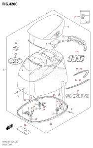 DF140A From 14003F-140001 (E11 E01)  2021 drawing ENGINE COVER (DF115AST)