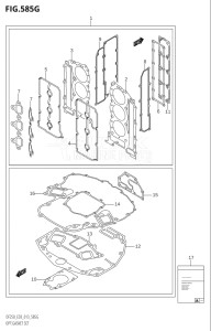 25003Z-310001 (2013) 250hp E03-USA (DF250Z) DF250Z drawing OPT:GASKET SET (DF250ST:E03)