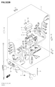 14003F-040001 (2020) 140hp E11 E40-Gen. Export 1-and 2 (DF140AT  DF140AT) DF140A drawing HARNESS (DF115AST,DF115AT,DF115AZ)