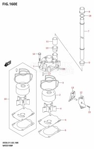 DF225T From 22503F-140001 (E11 E40)  2021 drawing WATER PUMP (E40)