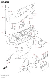 DF250ST From 25004F-710001 (E03)  2017 drawing GEAR CASE (DF250T:E03)