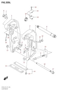 DF200 From 20002F-710001 (E01 E40)  2017 drawing CLAMP BRACKET (DF250Z:E01:(X-TRANSOM,XX-TRANSOM))