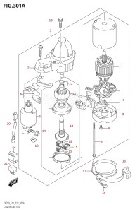 DF250ST From 25004F-240001 (E03)  2022 drawing STARTING MOTOR