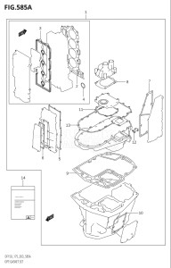 17502F-110001 (2011) 175hp E03-USA (DF175T) DF175T drawing OPT:GASKET SET