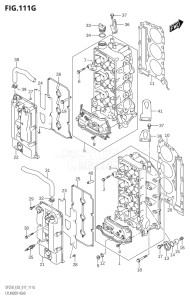 25004F-710001 (2017) 250hp E03-USA (DF250ST) DF250ST drawing CYLINDER HEAD (DF250ST:E03)