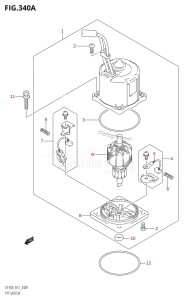 DF300Z From 30001Z-980001 (E01 E40)  2009 drawing PTT MOTOR