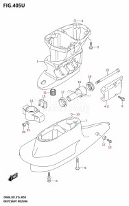 DF40A From 04003F-510001 (E01 E13)  2015 drawing DRIVE SHAFT HOUSING (DF60AVTH:E40)