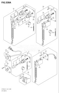 14003Z-140001 (2021) 140hp E11 E40-Gen. Export 1-and 2 (DF140AZ) DF140A drawing OPT:SWITCH