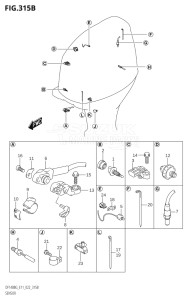 11505Z-140001 (2021) 115hp E11 E40-Gen. Export 1-and 2 (DF115BZG) DF115BZG drawing SENSOR (022)