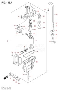 05003F-340001 (2023) 50hp E01-Gen. Export 1 (DF50AT  DF50ATH) DF50A drawing FUEL VAPOR SEPARATOR (E01,E03,E11,E34)