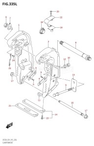 DF250Z From 25003Z-510001 (E01 E40)  2015 drawing CLAMP BRACKET (DF250Z:E01:(X-TRANSOM,XX-TRANSOM))