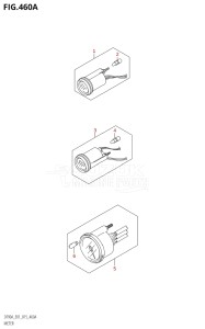 08002F-510001 (2005) 80hp E40 E01- (DF80A) DF80A drawing METER (DF70A:E01)