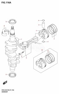 DF30A From 03003F-710001 (P40)  2017 drawing CRANKSHAFT