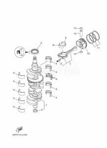 FL150AET2X drawing CRANKSHAFT--PISTON