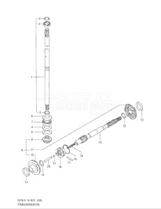 01501F-371001- (2003) 15hp - (DF15(A,R,AR)S K3) DF15(A,R,A)S drawing TRANSMISSION