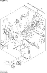 04003F-210001 (2012) 40hp E01-Gen. Export 1 (DF40AQH  DF40AT) DF40A drawing OPT:REMOTE CONTROL (DF50A:E01)