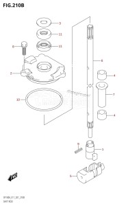 DF140A From 14003Z-040001 (E11 E40)  2020 drawing SHIFT ROD (DF115AZ,DF140AZ)