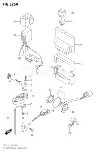 DF250Z From 25003Z-510001 (E40)  2015 drawing PTT SWITCH /​ ENGINE CONTROL UNIT (DF200T:E01)