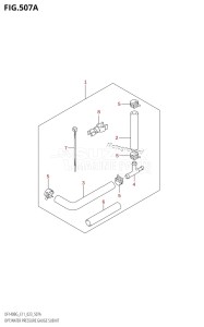 DF140BG From 14004F-340001 (E11 E40)  2023 drawing OPT:WATER PRESSURE GAUGE SUB KIT (DF115BG,DF115BZG)