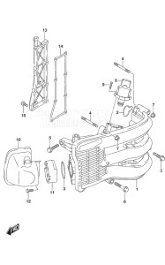 Outboard DF 40A drawing Intake Manifold/Silencer/Exhaust Cover