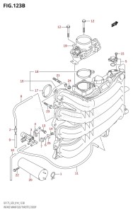 DF175TG From 17502F-410001 (E03)  2014 drawing INTAKE MANIFOLD /​ THROTTLE BODY (DF150TG:E03)