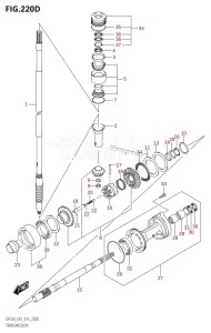 DF200Z From 20002Z-510001 (E01 E40)  2015 drawing TRANSMISSION (DF200Z:E40)