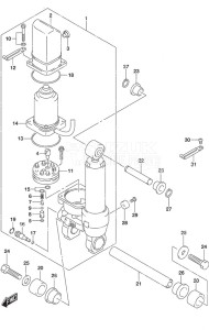 DF 25A drawing Tilt Cylinder