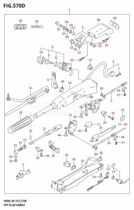 DF50A From 05003F-210001 (E01)  2012 drawing OPT:TILLER HANDLE (DF60A:E01)