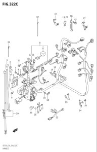 25003F-410001 (2014) 250hp E03-USA (DF250T) DF250 drawing HARNESS (DF225T:E03)