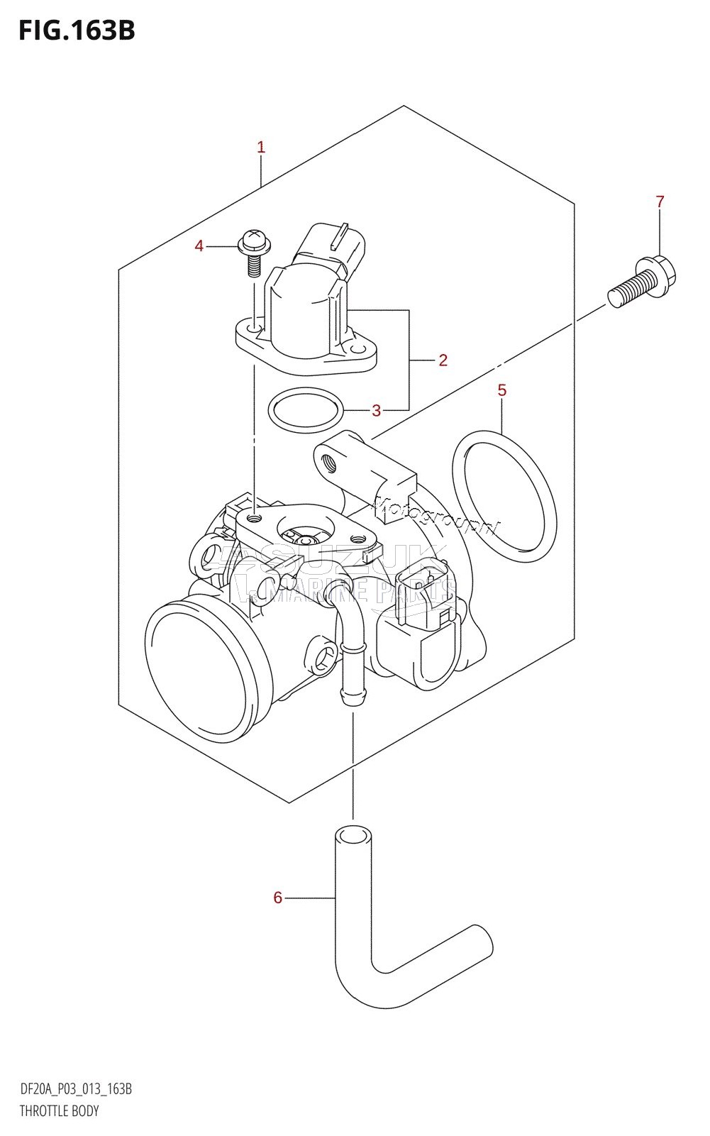 THROTTLE BODY (DF9.9BR:P03)