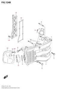 DF60A From 06002F-040001 (E01 E40)  2020 drawing INTAKE MANIFOLD /​ SILENCER /​ EXHAUST COVER (DF40AST,DF60A,DF60AQH)