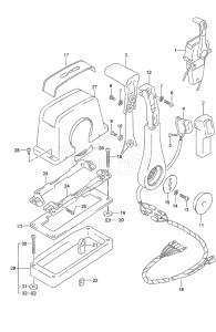 Outboard DF 40A drawing Opt: Top Mount Single (1)