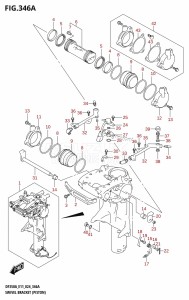 DF325A From 32501F-440001 (E01 - E40)  2024 drawing SWIVEL BRACKET (PISTON) (DF350AMD,DF300BMD)