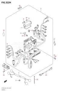 DF100A From 10003F-410001 (E01 E40)  2014 drawing HARNESS (DF140AT:E40)