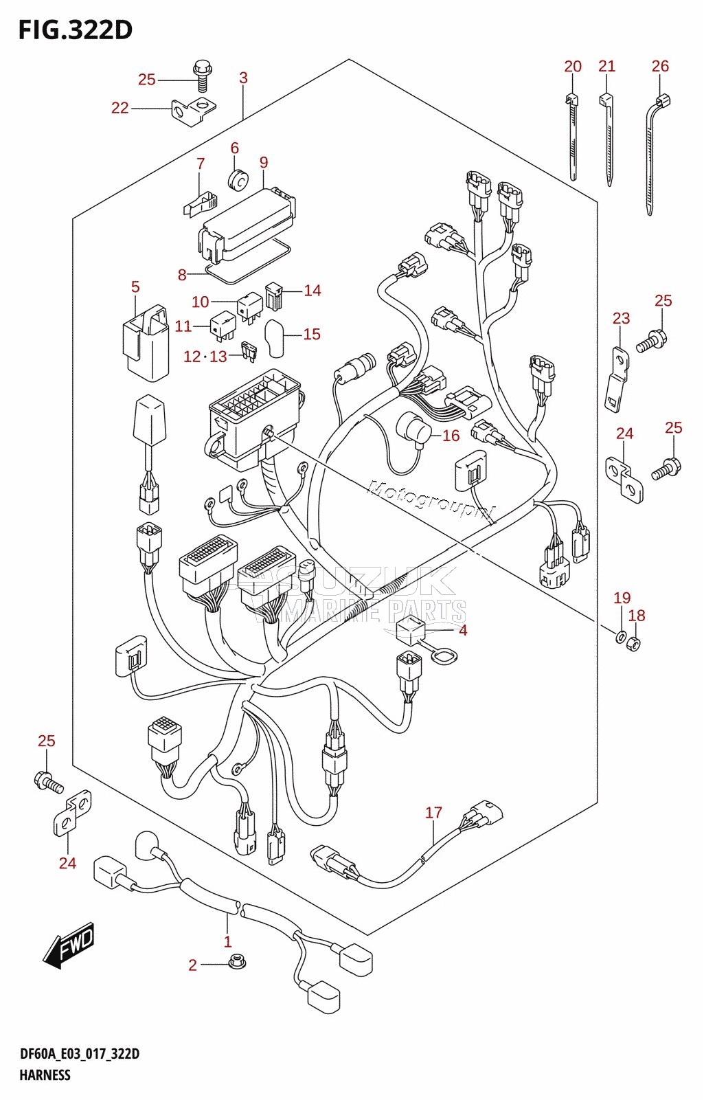 HARNESS (DF50AVT:E03)