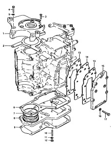 DT25 From 2501-100000 ()  1988 drawing EXHAUST COVER