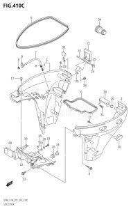 00801F-910001 (2019) 8hp P01-Gen. Export 1 (DF8A  DF8AR) DF8A drawing SIDE COVER (DF9.9A:P01)