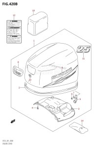 DF25 From 02503F-110001 (E01)  2011 drawing ENGINE COVER (K10,011)