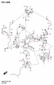 DF9.9B From 00995F-040001 (P01)  2020 drawing FUEL PUMP (P40)