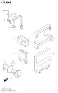 10003F-140001 (2021) 100hp E01-Gen. Export 1 (DF100AT) DF100A drawing PTT SWITCH / ENGINE CONTROL UNIT (DF115AST,DF115AT,DF115AZ)