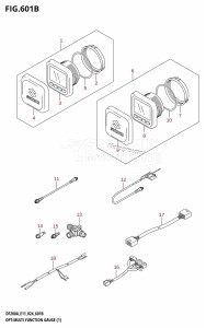 DF200AT From 20003F-440001 (E03 E11 E40)  2024 drawing OPT:MULTI FUNCTION GAUGE (1) (E40)