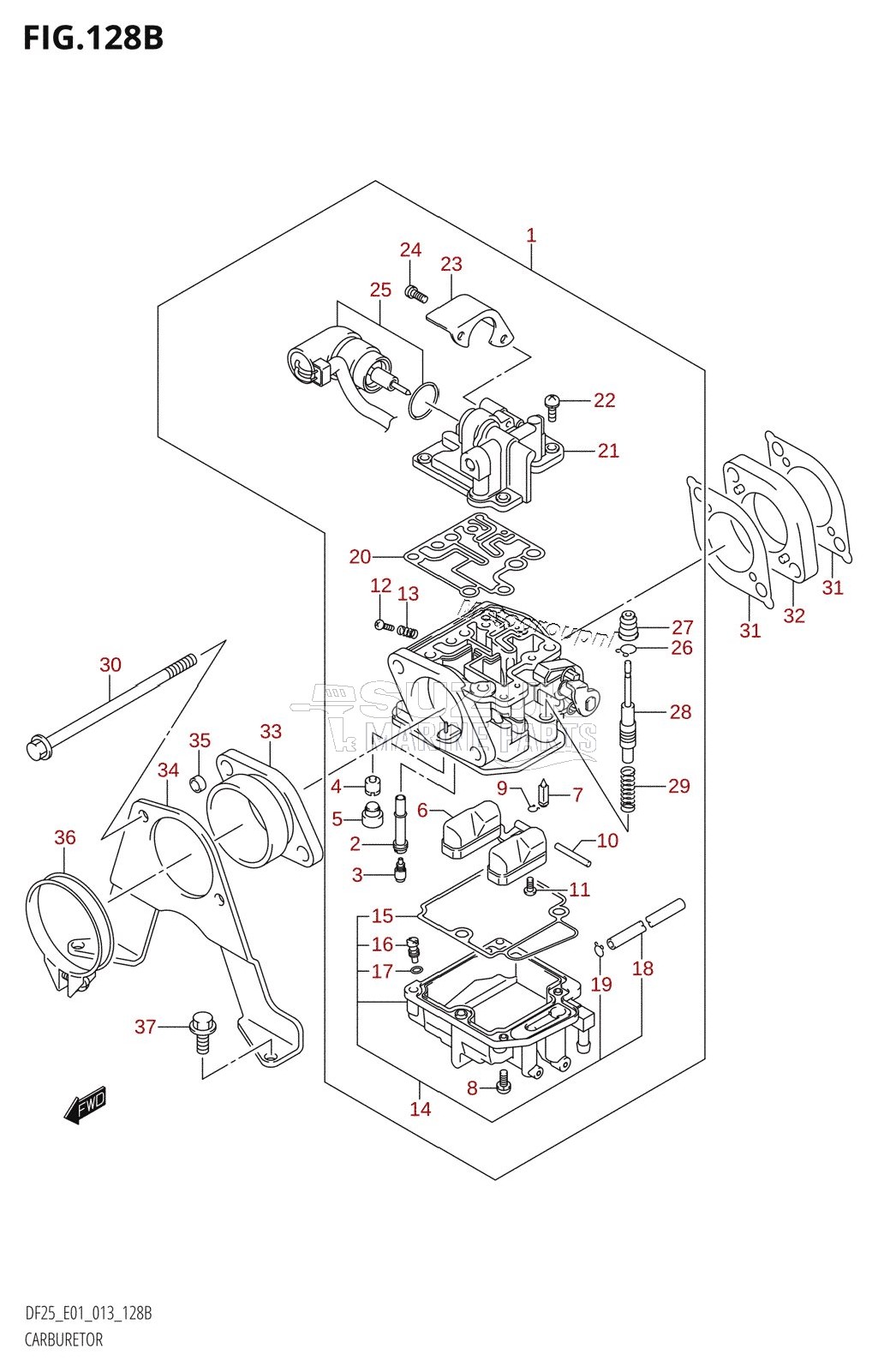 CARBURETOR (DF25R:E01)