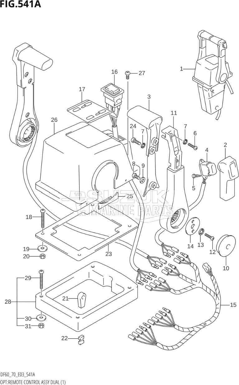 OPT:REMOTE CONTROL ASSY DUAL (1) (K5,K6,K7,K8,K9)