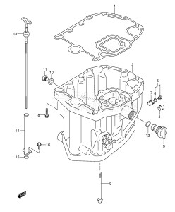 DF115TL From 115001F-371001 ()  2003 drawing OIL PAN