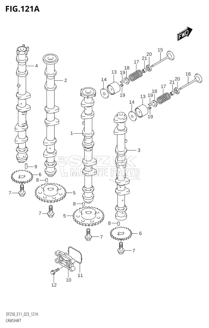 CAMSHAFT ((DF200T,DF200Z):(020,021))