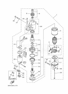 FL115AET1X drawing STARTER-MOTOR